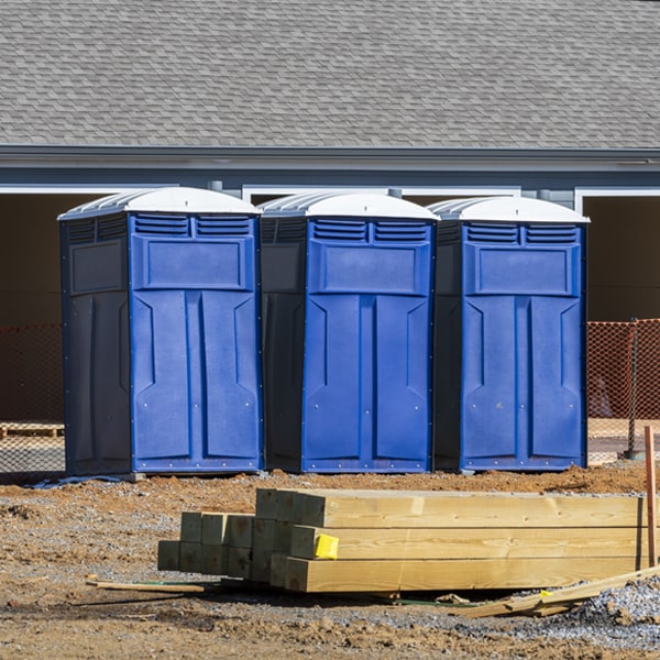 are there any restrictions on what items can be disposed of in the porta potties in Oak Trail Shores